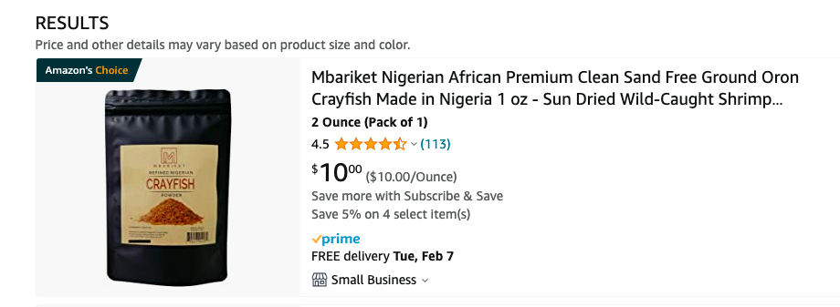 amazon's choice for crayfish