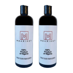 MBARIKET African Black Soap Body Wash, 2 Pack (20.4 fl oz Each), Made in Nigeria
