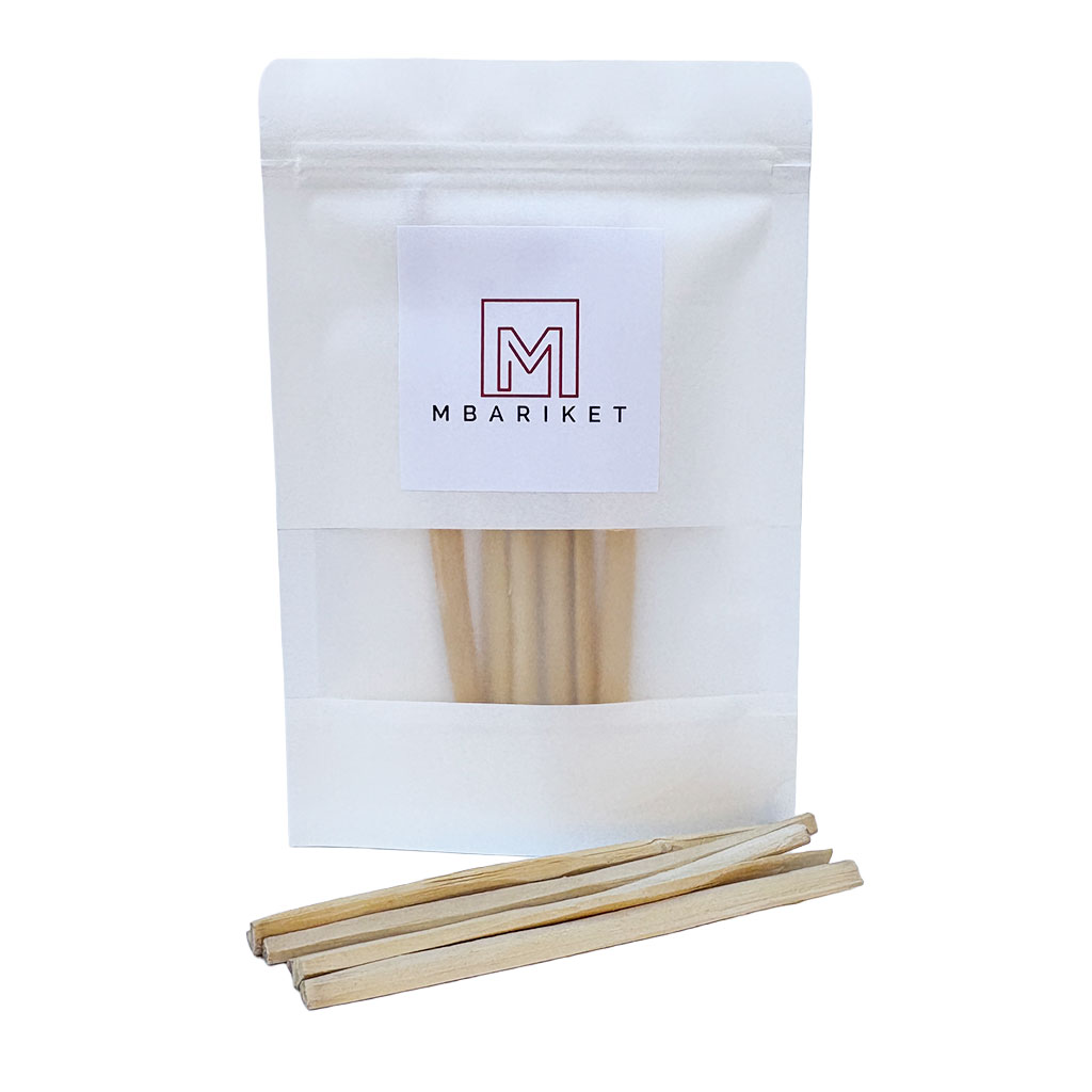 Mbariket Nigerian Miswak Chew Sticks (6-Pack) – 100% Natural African Licorice Root, Traditional Chewing Sticks for Daily Oral Use