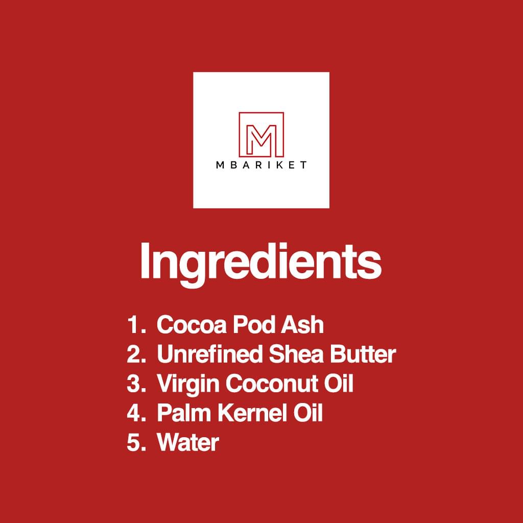 MBARIKET African Black Soap Bar, Natural Skincare, 2 Pack, Imported from Nigeria - Image 3